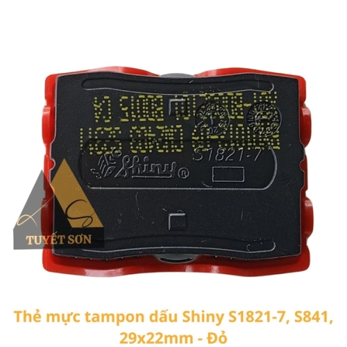 display Thẻ mực tampon dấu Shiny S1821-7, S841, 29x22mm 1