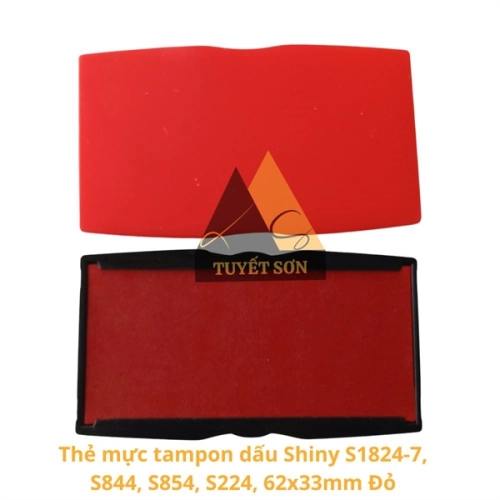 display Thẻ mực tampon dấu Shiny S1824-7 58x22mm S-844 S-854 S-224 Dstamp T-414 1