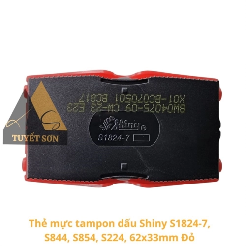 display Thẻ mực tampon dấu Shiny S1824-7 58x22mm S-844 S-854 S-224 Dstamp T-414 2