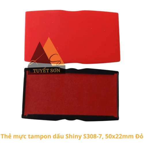 display Thẻ mực tampon dấu Shiny S308-7, 50x22mm 1