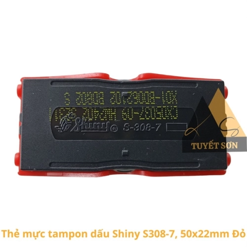 display Thẻ mực tampon dấu Shiny S308-7, 50x22mm 2