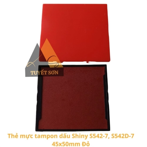 display Thẻ mực tampon dấu Shiny S542-7, S542D-7 45x50mm 1