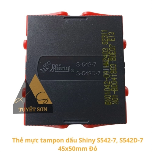display Thẻ mực tampon dấu Shiny S542-7, S542D-7 45x50mm 2