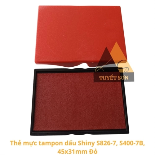 display Thẻ mực tampon dấu Shiny S-826-7 S-400-7B 41x24mm 2