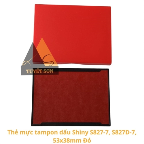 display Thẻ mực tampon dấu Shiny S-827-7 S-827D-7 50x30mm 1