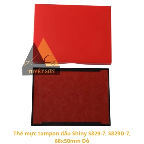 display Thẻ mực tampon dấu Shiny S829-7, S829D-7, 68x50mm 1