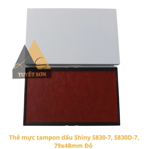 display Thẻ mực tampon dấu Shiny S-830-7 S-830D-7 79x48mm 2