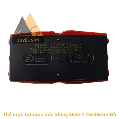 display Thẻ mực tampon dấu Shiny S855-7 76x36mm 2