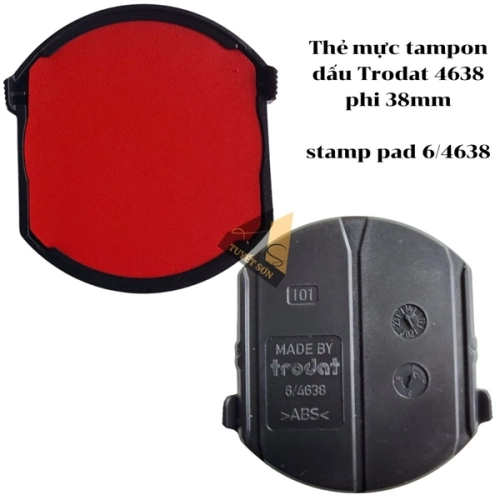 display Thẻ mực tampon dấu Trodat 4638 phi 38mm - stamp pad 6/4638 1