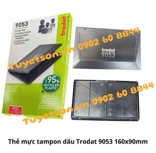 display Hộp tampon pad Trodat 9053 160x90mm - hộp dấu nhựa 1