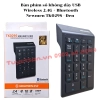 list Bàn phím số không dây USB Wireless 2.4G + Bluetooth Newmen TK029S 1