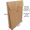 list Bao thư quấn dây xi măng A4 25x35x6cm - bìa túi giấy kraft quấn dây ĐÁY 6CM 1