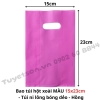 list Bao túi hột xoài MÀU 15x23cm - túi PE màu ni lông bóng dẻo nhiều màu 1