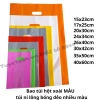 list Bao túi hột xoài MÀU 40x60cm - túi PE màu ni lông bóng dẻo nhiều màu 1