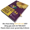 list Bìa nhựa bóng kính sần mờ DÀY đóng gáy sách A4 Grand TMG-8252 - Bìa kiếng Plastic Matt cover grand dày 0.55mm 2