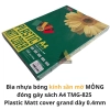 list Bìa nhựa bóng kính sần mờ MỎNG đóng gáy sách A4 Grand TMG-8251 - Bìa kiếng Plastic Matt cover grand dày 0.4mm 2