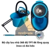 list Bộ cây lau nhà 360 độ TPT-06 lồng quay Inox có đai kéo 1