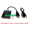 list Cáp HDMI to VGA + Audio Unitek Y-6333 (BOX) 1