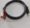 list Cáp Loa 1-2 1.5m Dtech DT6211 (Cáp loa 1 đầu 3.5mm ra 2 RCA) 1