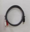 list Cáp Loa 1-2 1.5m Dtech DT6211 (Cáp loa 1 đầu 3.5mm ra 2 RCA) 3