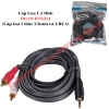 list Cáp Loa 1-2 5m Dtech DT6213 (Cáp loa 1 đầu 3.5mm ra 2 RCA) 1