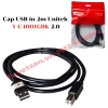 list Cáp USB in 2m Unitek Y-C4001GBK 2.0 1