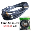 list Cáp USB in 3m KM043 2.0 1