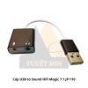 list Cáp USB to Sound Hifi Magic 7.1 JP-110 1