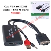 list Cáp VGA to HDMI audio + USB M-Pard MD008 1