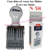 list Con dấu số xoay tay Shiny N-58 8 số cao 3mm 1