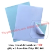 list Giấy Decal đế xanh A4 TỐT - giấy có keo dán 1