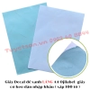 list Giấy Decal đế xanh LÁNG A4 Ojilabel - giấy có keo dán nhập khẩu 1