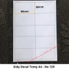 list Giấy Decal TOMY A4 - Đề can hộp A4 số 125 đến 149 4
