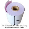 list Giấy in kim K75x30m 2 liên trắng hồng - giấy máy tính tiền phi 55mm 1