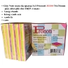 list Giấy Note màu dạ quang 3x3 Pronoti 30388 76x76mm - giấy nhớ ghi chú TRỘN 4 màu 1