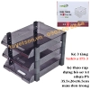 list Kệ 3 tầng Xukiva 175-3 - kệ tháo ráp đựng hồ sơ A4 nhựa PS 35.5x26x16.5cm màu đen trong 1