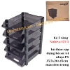 list Kệ 5 tầng Xukiva 175-5 - kệ tháo ráp đựng hồ sơ A4 nhựa PS 35.5x26x45cm màu đen trong 1