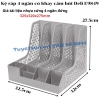 list Kệ ráp 4 ngăn có khay cắm bút Deli E9849 - Giá tài liệu nhựa cứng 4 ngăn đứng 325x320x275mm 1