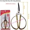 list kéo hợp kim họa tiết rồng phượng JLB-02 16.5x8cm - kéo mổ túi 1