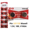 list Pin LR1130 Maxell 1.5V, 189, V10GA 1