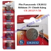 list Pin Panasonic CR2032 lithium 3V Chính hãng CR-2032VN/5B 1
