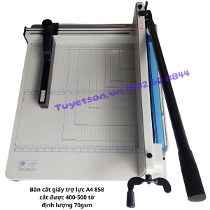 Bàn cắt giấy trợ lực A4 858 cắt được 400-500 tờ định lượng 70gsm