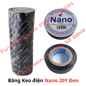Băng Keo điện Nano 1.8Fx20Y Đen DÀY
