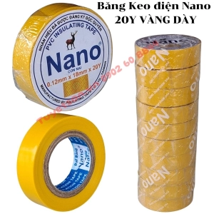 Băng Keo điện Nano 1.8Fx20Y Vàng DÀY
