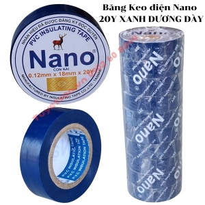 Băng Keo điện Nano 1.8Fx20Y Xanh Dương DÀY