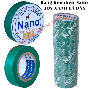 Băng Keo điện Nano 1.8Fx20Y Xanh Lá DÀY