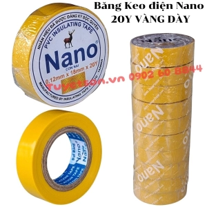 Băng Keo điện Nano 1.8Fx20Y Vàng DÀY