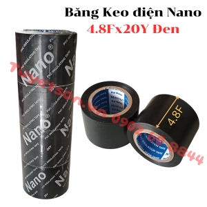 Băng Keo điện Nano 4.8Fx20Y Đen DÀY