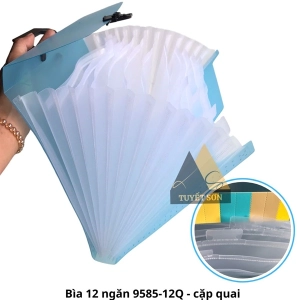 Bìa 12 ngăn 9585-12Q - cặp quai