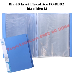 Bìa 40 lá A4 Flexoffice FO-DB02 - bìa nhiều lá